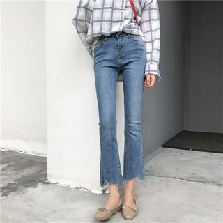 Quần jeans ống loe cạp cao ulzzang