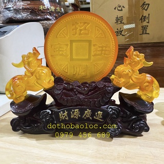 Tỳ hưu phong thủy chiêu tài hút lộc cao 23cm