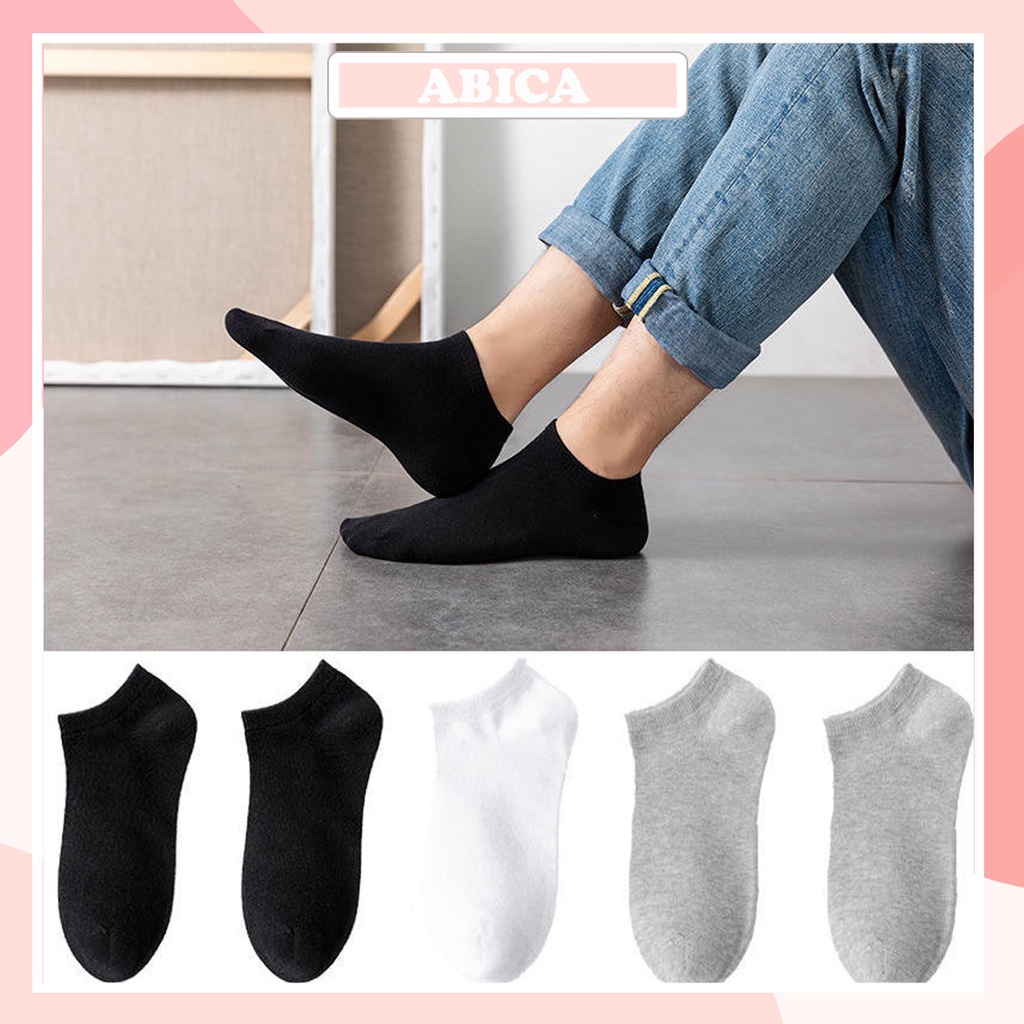Tất vớ nữ nam cổ ngắn hài lười màu trơn basic chất cotton mềm co giãn thấm hút mồ hôi hàng xuất Nhật đẹp rẻ ABICA TN042