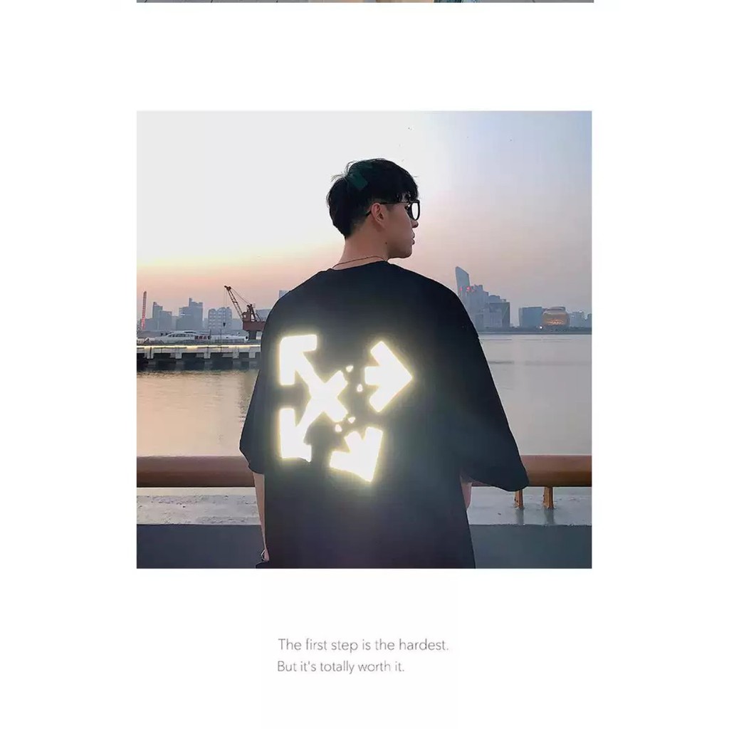 Áo thun Stee Phản quang OFF CRACK - Giá sỉ Unisex