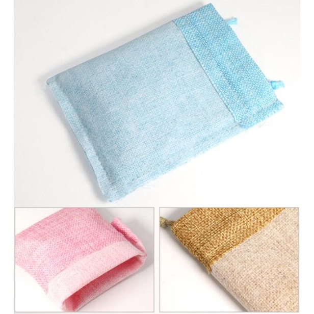 Túi Dây Rút Đựng Quà Giáng Sinh/Sinh Nhật Bằng Vải Lanh