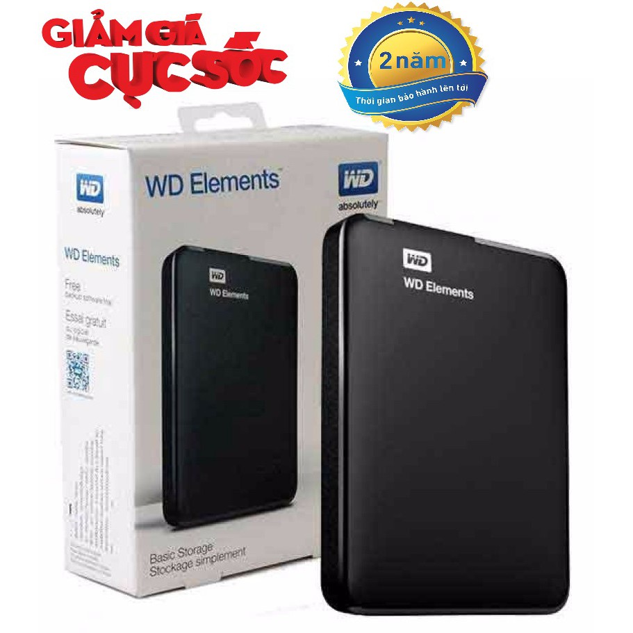 Ổ cứng di động 1Tb Wd Element USB 3.0 Tặng túi chống sốc