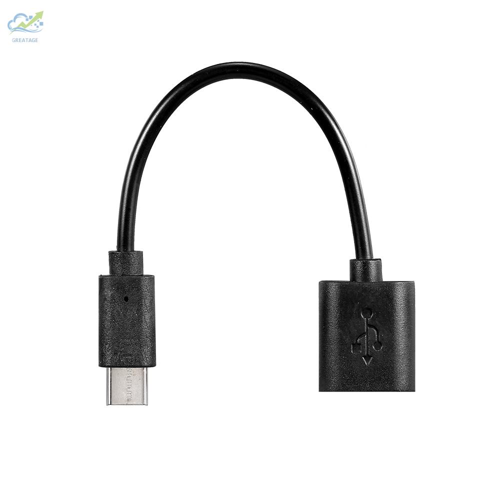 g☼OTG Adapter Type-C to USB3.0 Adapter Cable Type-C Male to USB3.0 Female Converter Cable High-speed Wide Compatibility Black