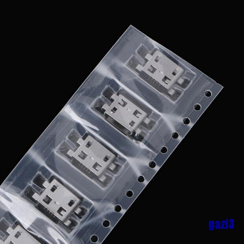 Set 10 Đầu Nối Cổng Sạc Type B Micro Usb 5 Pin Female 3 Cái