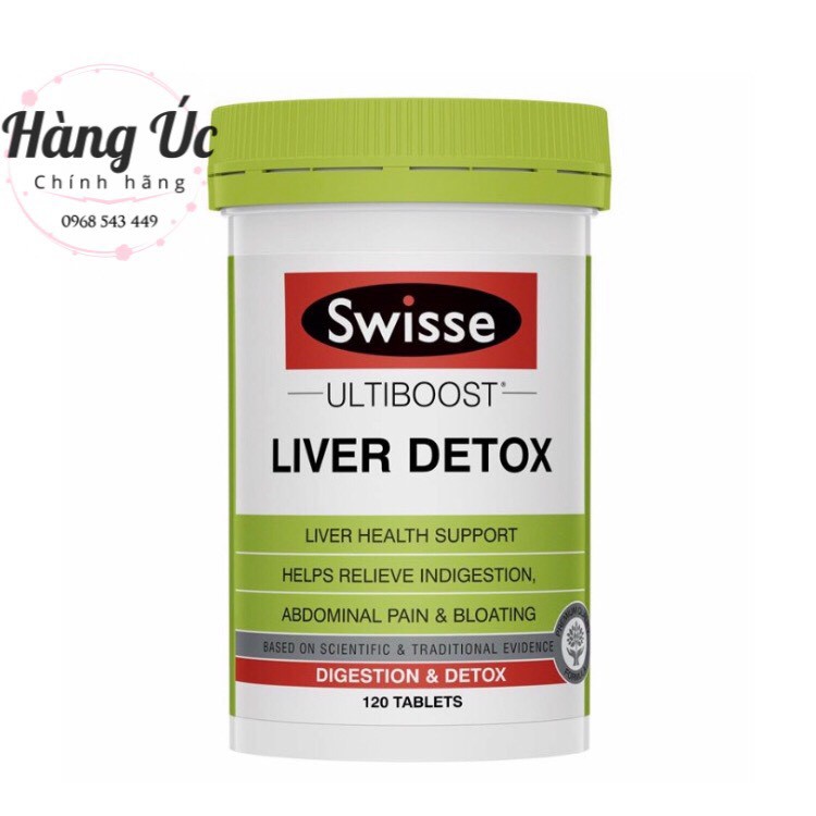 THẢI ĐỘC GAN SWISSE LIVER DETOX - LIVER DETOX Thải Độc Mát Gan Úc