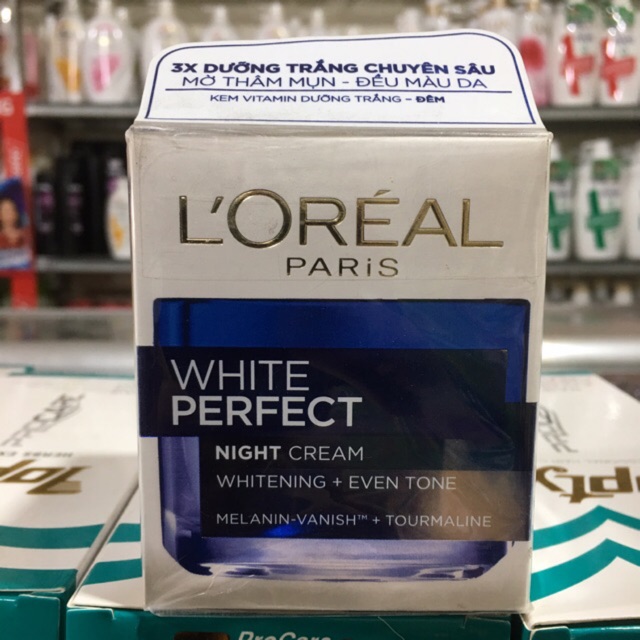 Kem L’Oréal White Perfect 3X dưỡng trắng chuyên sâu 50ml (ngày, đêm)