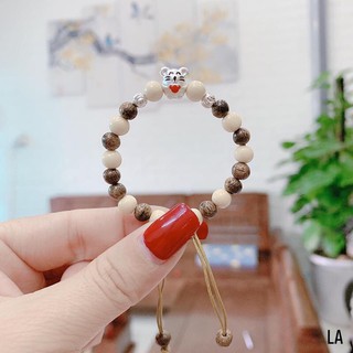 Vòng dâu mix con giáp bạc cho bé