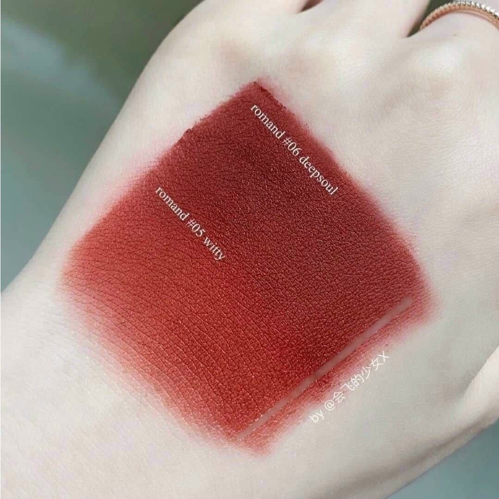 Son kem lì Romand Zero Velvet son bóng juicy lasting 20 glasting water Tint zero 05