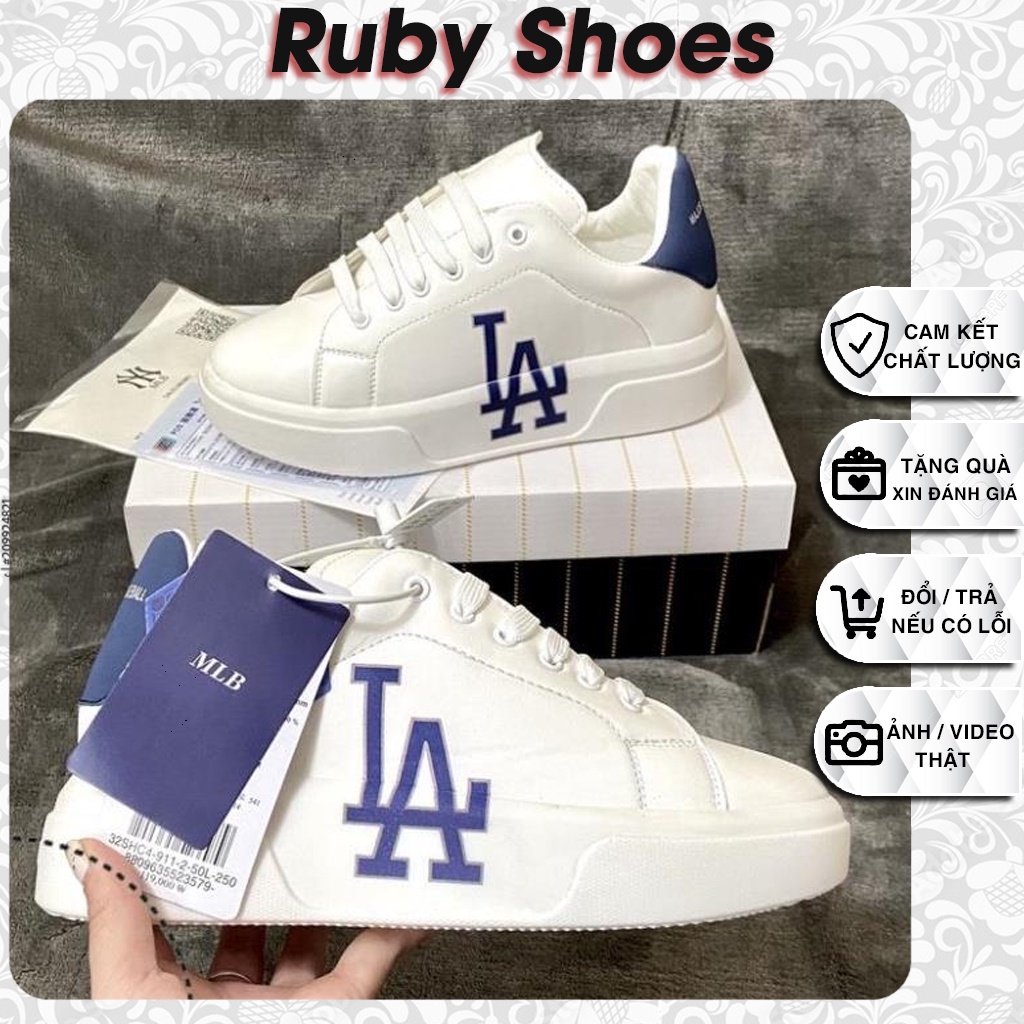 Giày MLB Chunky Classic LA Dodgers Indigo, GIày MC Queen LA Đế Tăng Chiều Cao 5cm Hot Trend 2022