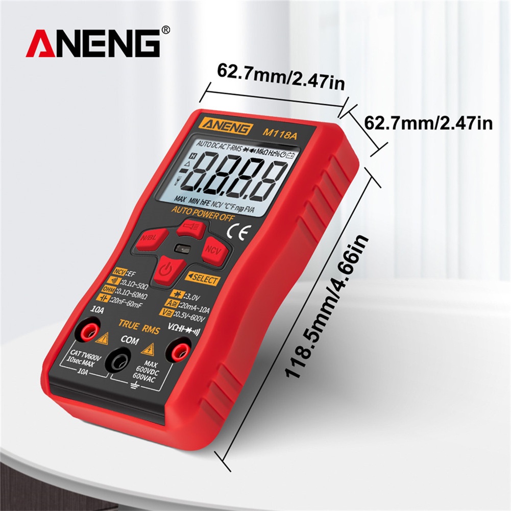 Đồng Hồ Vạn Năng ANENG Mã M118A Smart Digital Đo Và 220V PK ZOYI Multimeter