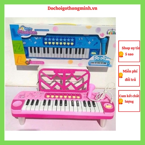 Đồ Chơi Đàn Piano Cho Bé Có Đèn Nhạc Và Micro Chuẩn Âm