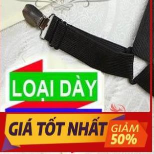 Bộ kẹp ga giường - kẹp drap giường nệm giữ cố định chống xê dịch tụt góc [ Combo 4 dây ]