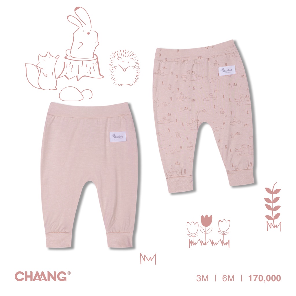 Chaang Set quần dài Jungle nhiều màu cho bé sơ sinh AW2021D16