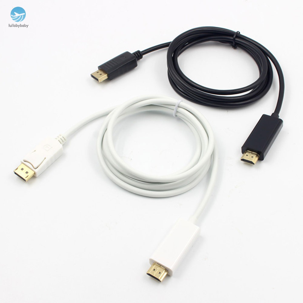 6ft Displayport Display Port DP to HDMI Adapter Converter Cable for PC Laptop HD Projector