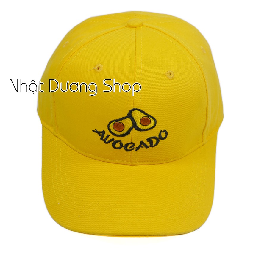 Nón kết trái bơ Auocado khóa xịn - Chất liệu vải Kaki cao cấp tạo nên sự nổi bậc cho tuổi teen