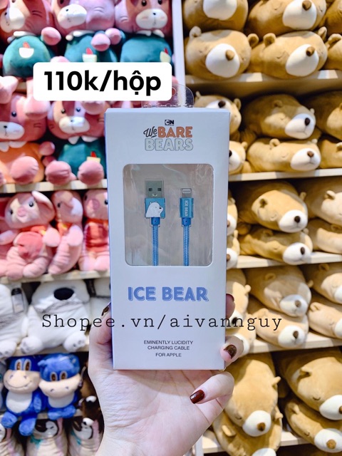 Cáp sạc điện thoại Bears Moshi Moshi