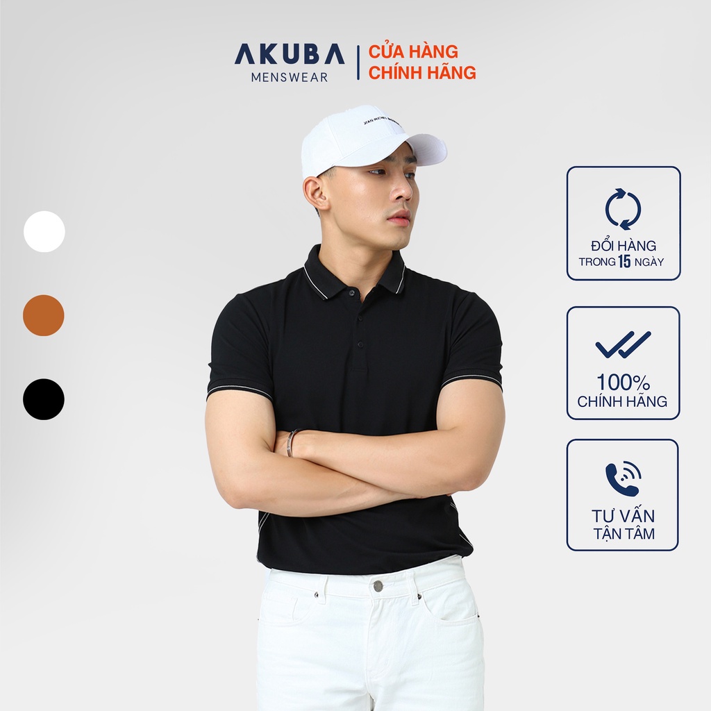 Áo Thun Nam Có Cổ Polo Cao Cấp AKUBA | 01JW039