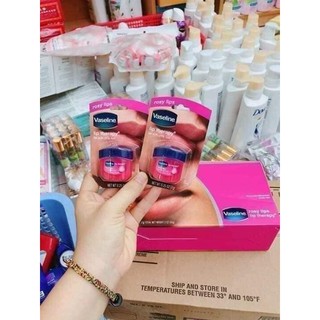 Sáp dưỡng môi vaseline 7g dạng hũ có màu và không màu