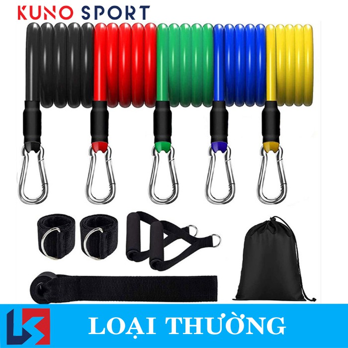 Bộ 5 Dây Ngũ Sắc Tập Full Body I Dụng Cụ Tập Gym Cao Cấp KUNOSPORT