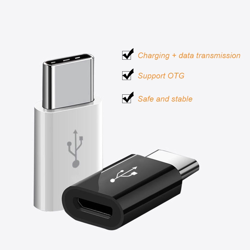 Dây cáp chuyển đổi đầu USB Type C sang Micro USB cho điện thoại Xiaomi Huawei