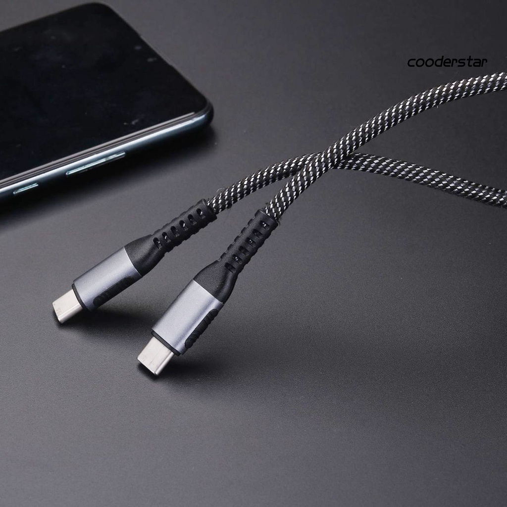 Cáp sạc nhanh ZJ-DN 5A PD 100W Type-C sang Type-C 2 trong 1 cho laptop