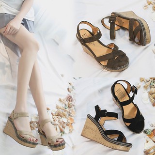 Giày cao gót da lộn đế xuồng thời trang cho nữ