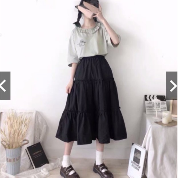 [Mã LEMON010 giảm 10k cho đơn 200k] Chân váy xếp ly 3 tầng Ulzzang (Ảnh thật 100%) | BigBuy360 - bigbuy360.vn