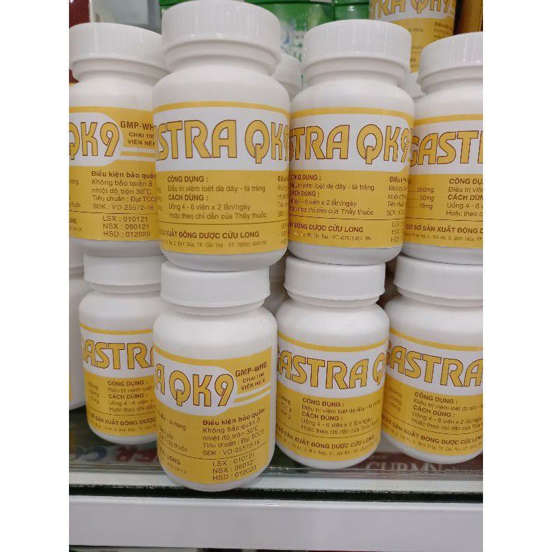 GASTRA QK9 viên nghệ dạ dày hộp 100 viên