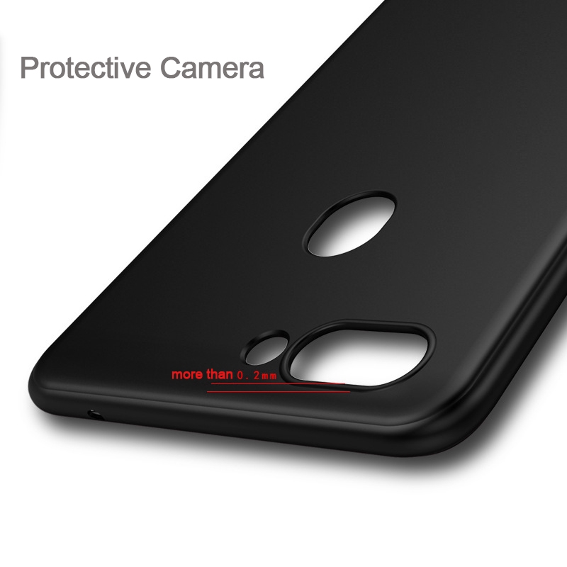 Ốp điện thoại mềm nhám màu đen cho OPPO K1 R15X A7 A5 A3 A3S R17 Pro R11S R11 R9 R9S R7 Plus R7S F11 Pro