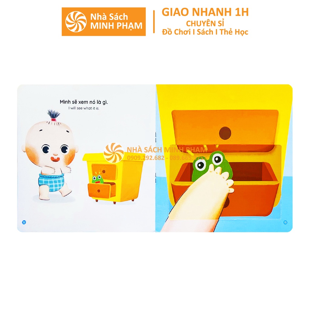 Sách Ehon Song Ngữ Việt Anh Tương Tác Lật Mở Kỹ Năng An Toàn Cho Bé Bộ 10 Cuốn