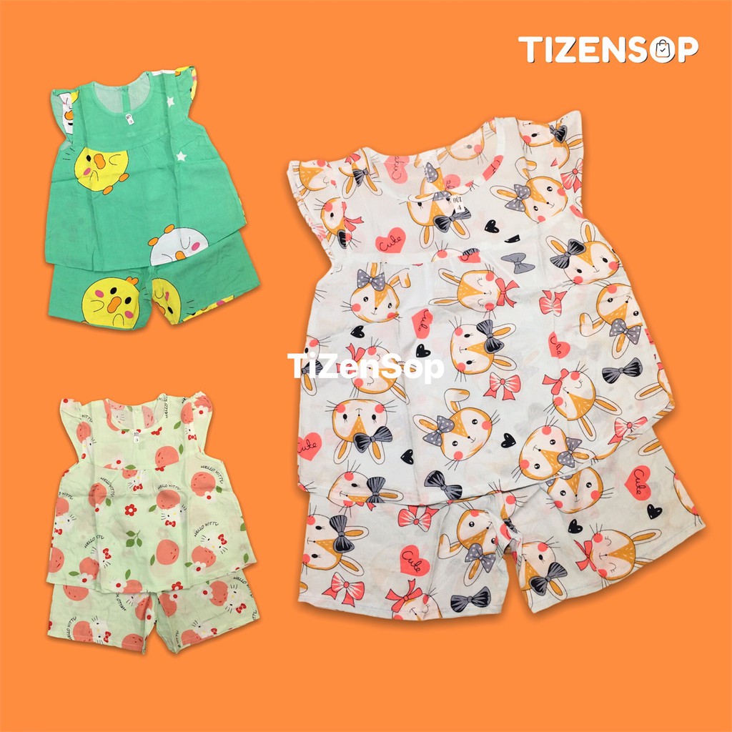 Bộ tole bé gái đồ lanh cho bé kiểu cánh tiên quần đùi