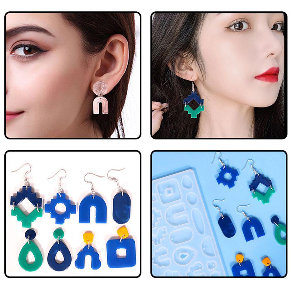 Khuôn Làm Bông Tai Bằng Resin Epoxy UV DIY|Khuôn Silicone