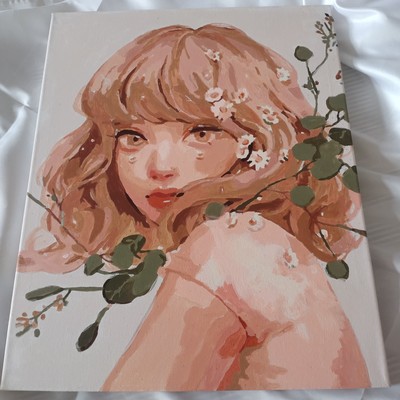Tranh Số Hoá Tự Tô Cô Gái 40x50cm DIY Painting By Number Pictures ORDER
