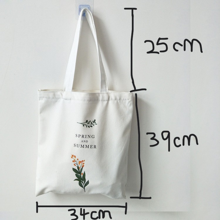 Túi tote vải canvas cành hoa cải - Túi canvas đơn giản | BigBuy360 - bigbuy360.vn