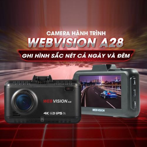 [Hỗ Trợ Lắp Đặt Miễn Phí Tận Nơi] CAMERA HÀNH TRÌNH 4K WEBVISION A28 | BigBuy360 - bigbuy360.vn