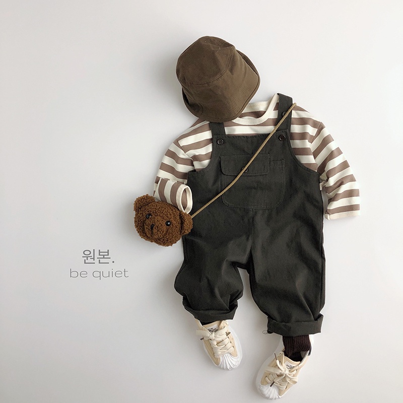 Áo thun dài kẻ sọc Hàn Quốc phù hợp bé trai bé gái size 80-120