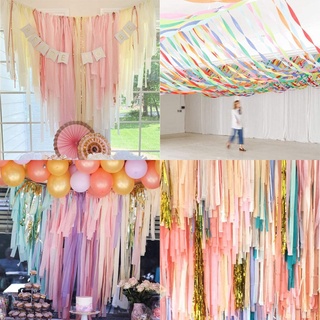 Cuộn Dây Tua Rua Nhiều Màu Sắc Kích Thước 4.5Cm×25m Dùng Trang Trí Tiệc Xinh Xắn
