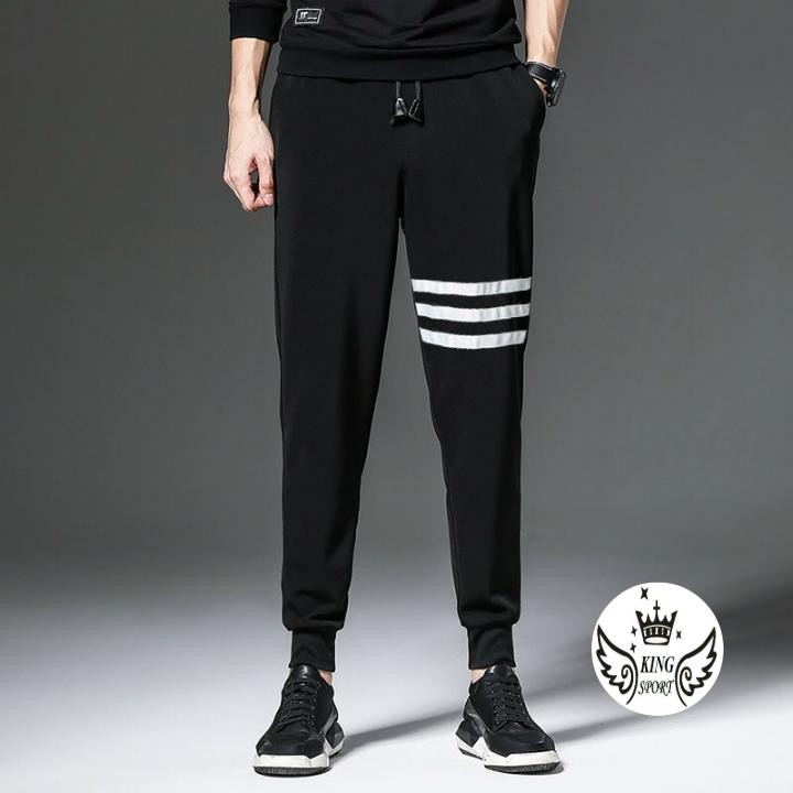 [ Xả Hàng Cao Cấp 3 Ngày ]Quần Jogger 3 Sọc Lửng Quần Thể Thao Hot 2019-2020 KAITO