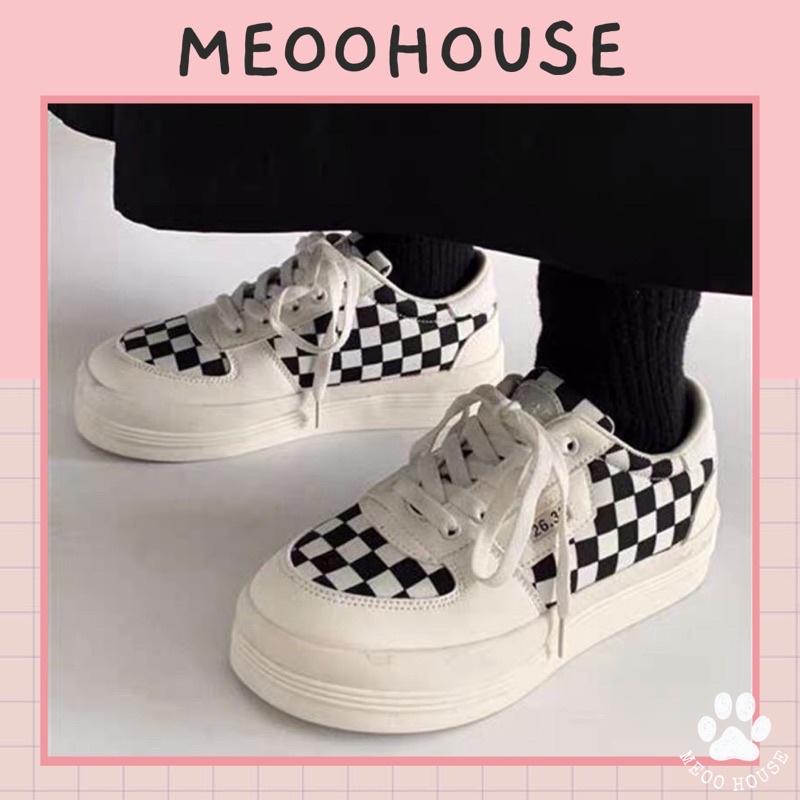 [ORDER] Giày kẻ caro độn đế (ảnh thật cuối)