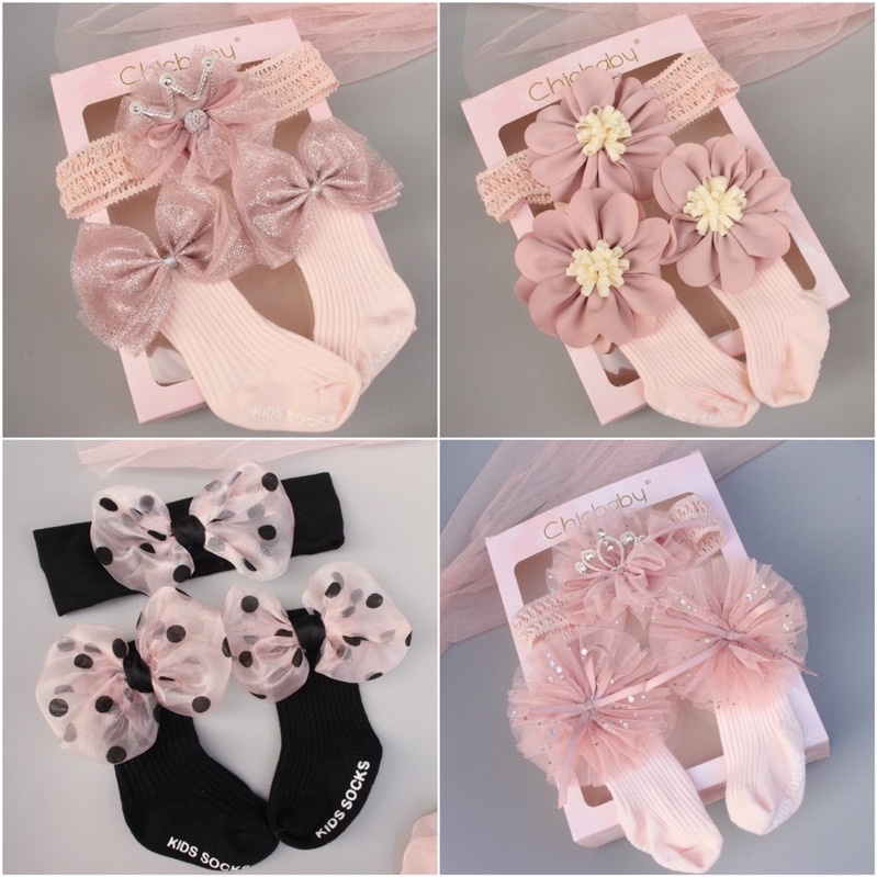 Set băng đô Chicbaby cho bé mẫu mới xịn sò