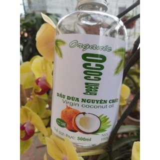 Dầu dừa ép lạnh nguyên chất organic GREE coco chai 500ml