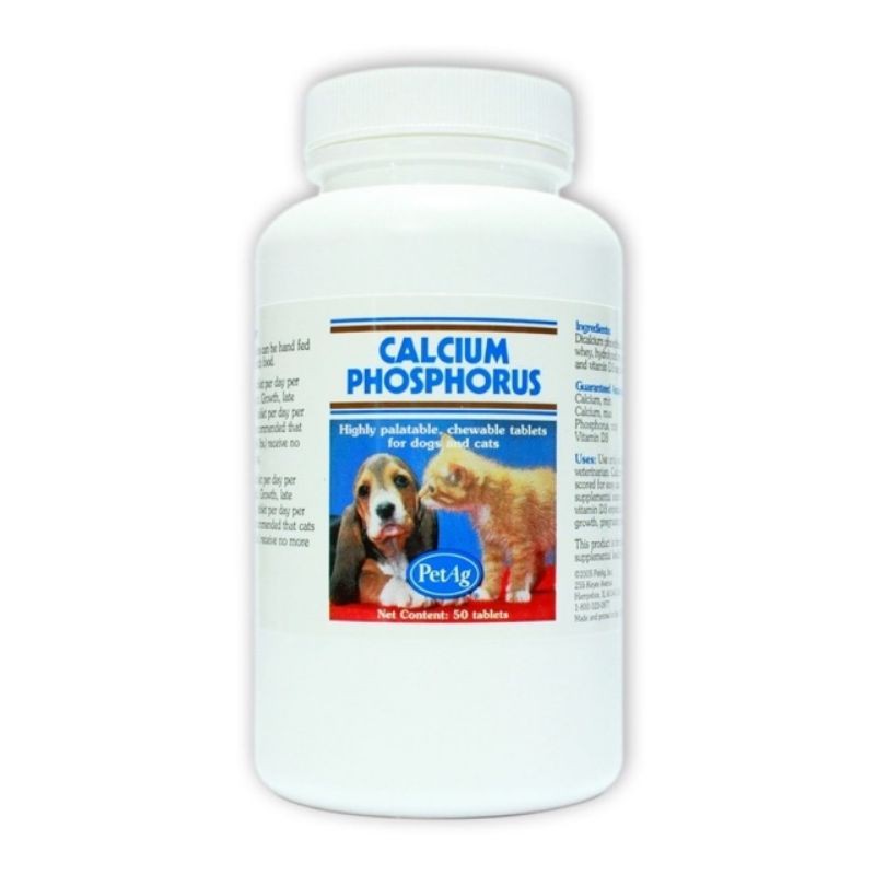 1 VIÊN CANXI PHỐT PHO PETAG CHẮC XƯƠNG CHÓ MÈO (Mỹ) - Calcium Phosphorus VIÊN BỔ SUNG CALCIUM PHOSPHORUS PETAG.