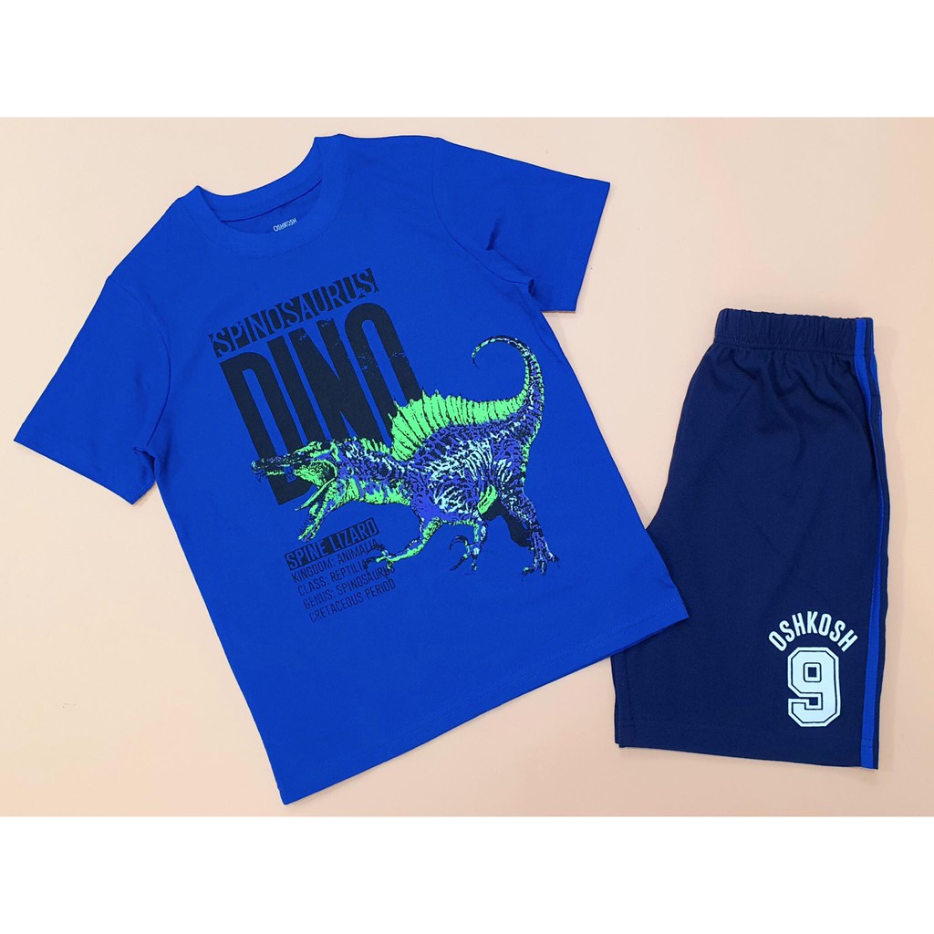 [Mã SKAMCLU7 giảm 10% cho đơn từ 0Đ] Bộ quần áo cộc tay thun Oshkosh dòng đại đủ size 4-14 Tuổi
