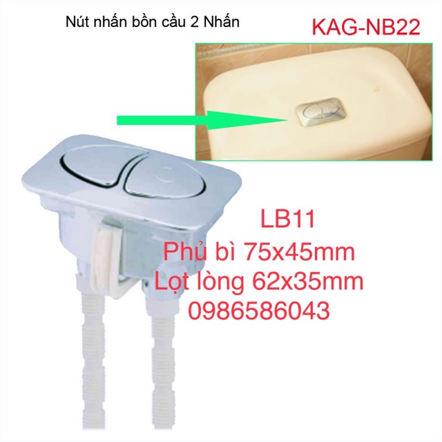 Nút nhấn bàn cầu thay thế cho inax, toto, american, caesar, cotto, ,,,