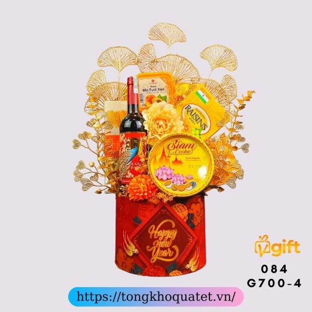 Giỏ Quà Tết Mẫu Giỏ 680 - 700 ( 5 Giỏ Quà Tết ) | BigBuy360 - bigbuy360.vn