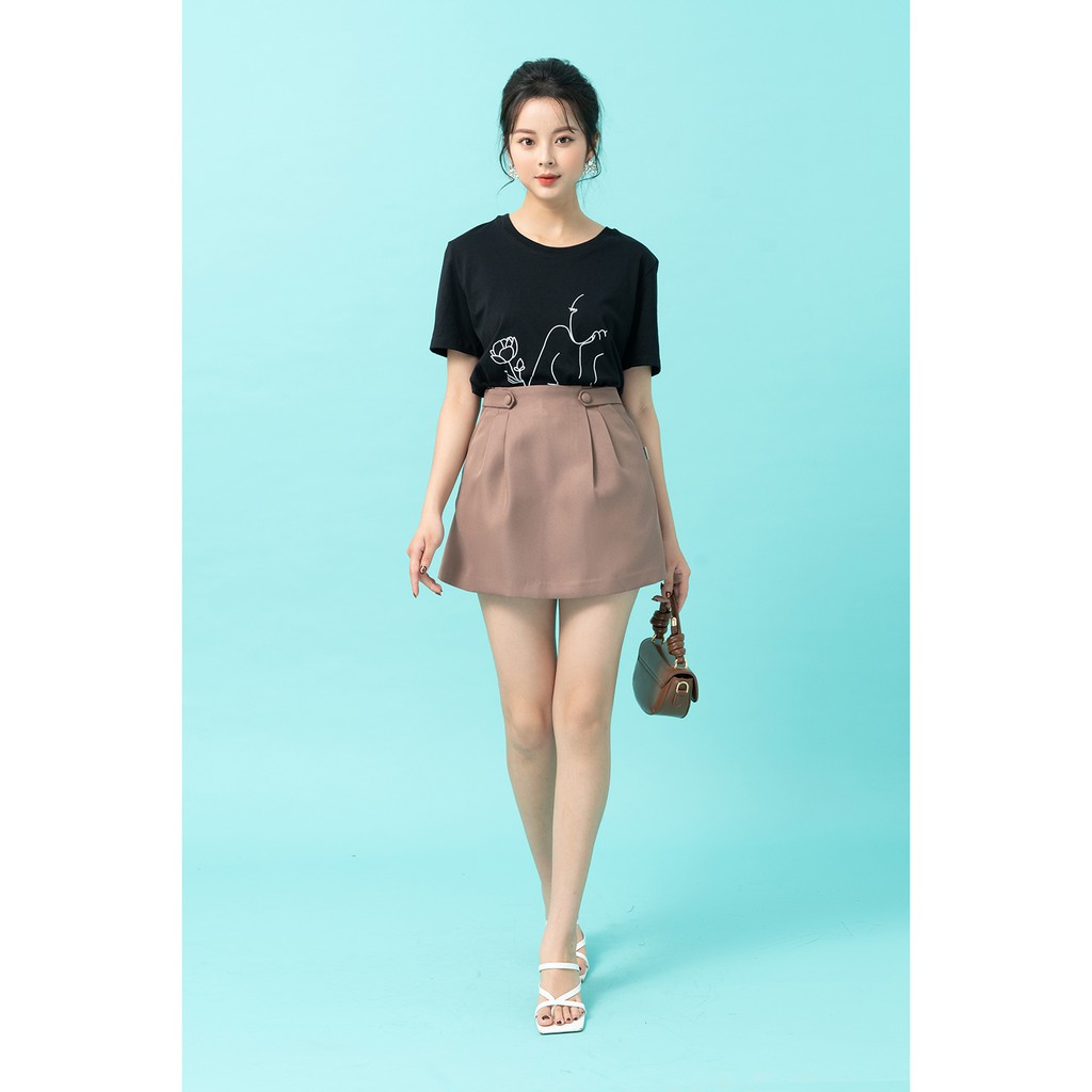 Chân váy A cạp liền túi chéo 20AGAIN JAW1091 | BigBuy360 - bigbuy360.vn
