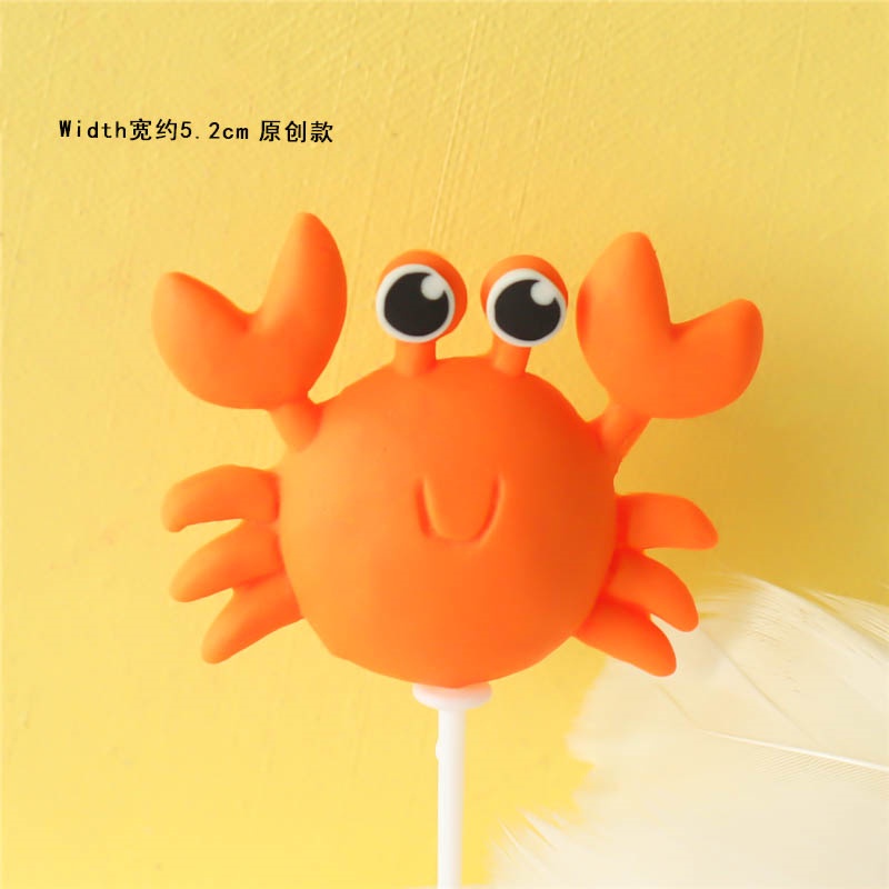 Mô hình động vật biển trang trí bánh kem