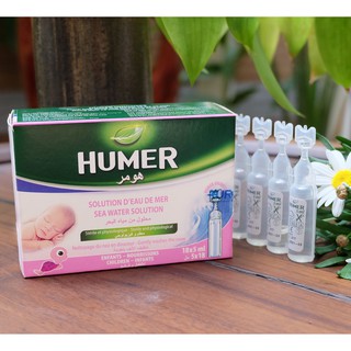 Dung Dịch Xịt Vệ Sinh Mũi Dạng Ống Nhỏ Cho Trẻ Em Và Trẻ Sơ Sinh Humer Children – Babies (18x5ml/hộp)