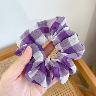 Dây buộc tóc, cột tóc Scunchies nhiều mẫu tone Tím mộng mơ