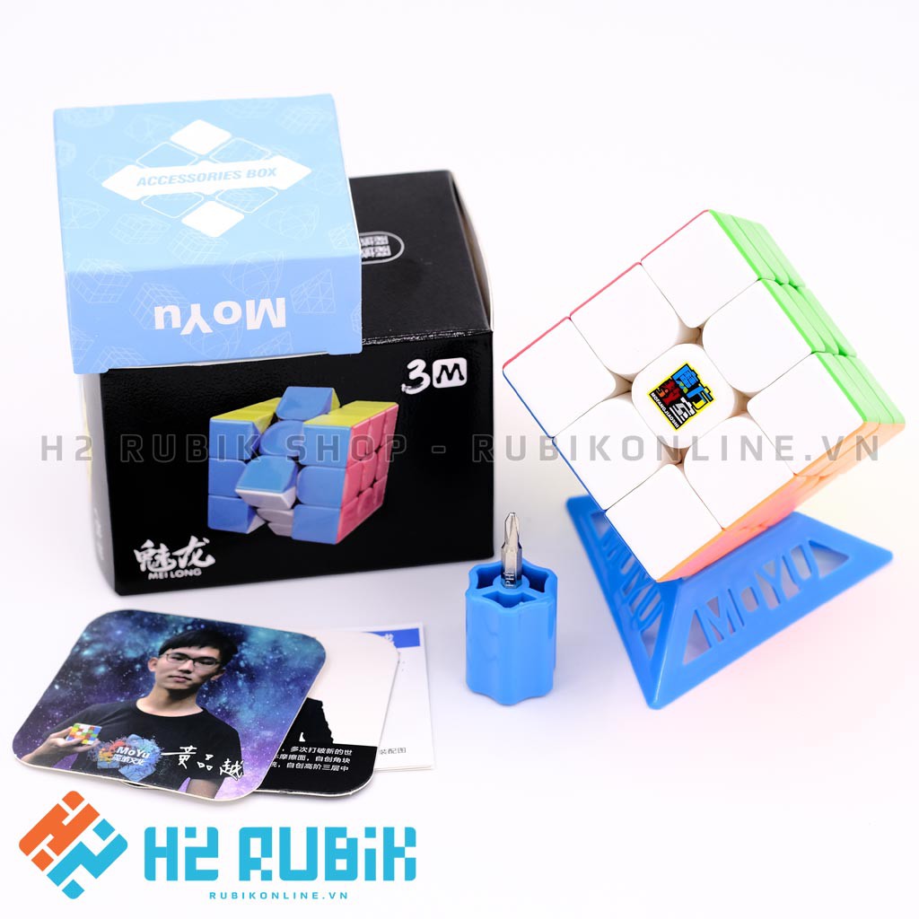 [Rẻ Vô Địch] Rubik 3x3 có nam châm MoFangJiaoShi Meilong 3x3 M - Có nam châm sẵn giá cực rẻ